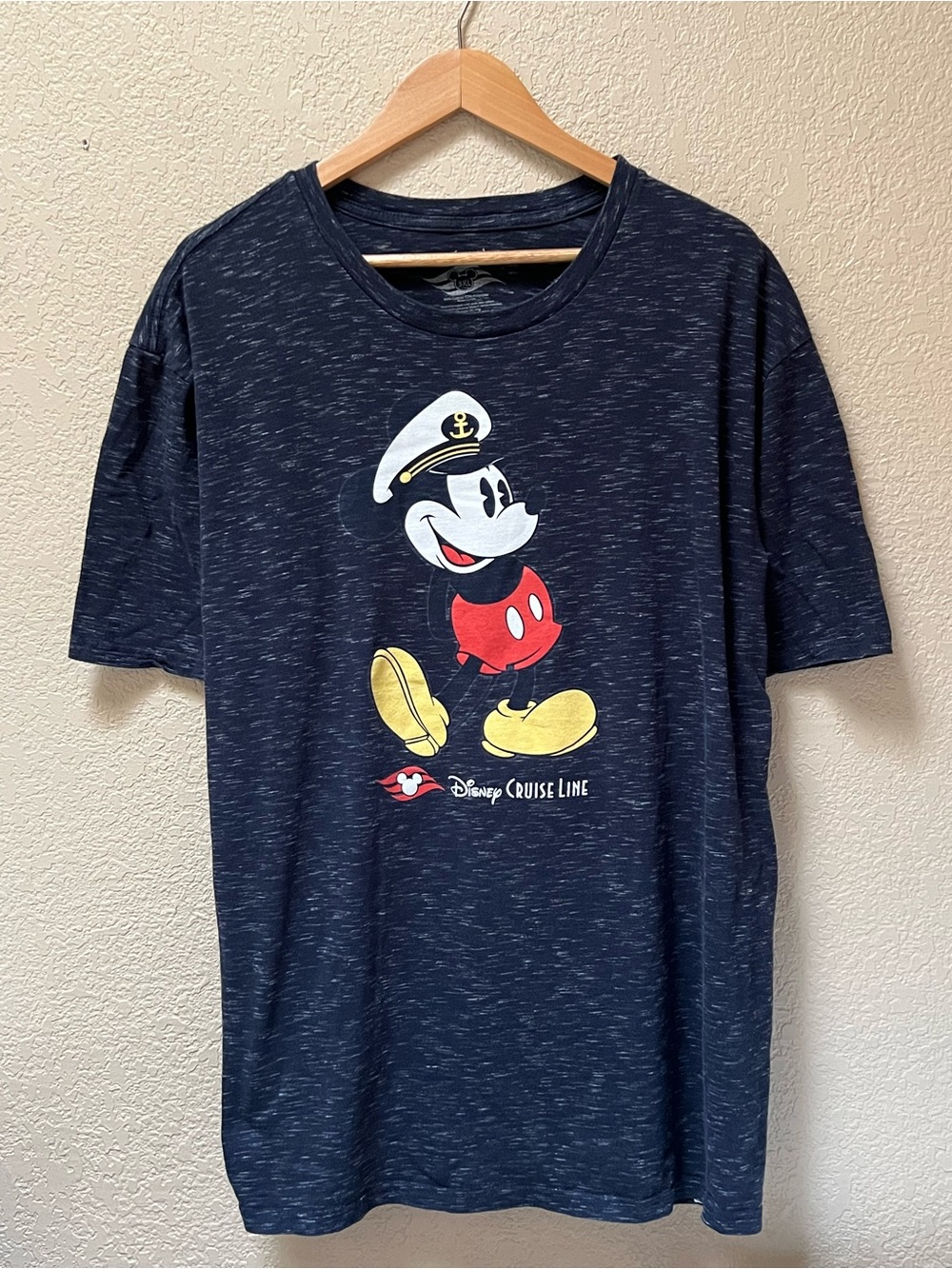 Disney Cruise Line Captain Mickey Mouse Blue Shirt Preowned Size 3XL DC